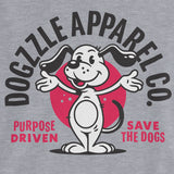 Women's Dogzzle Apparel Co. T-shirt (Athletic Grey)