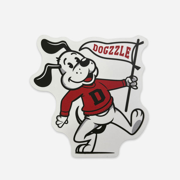 Dogzzle College Mascot Sticker